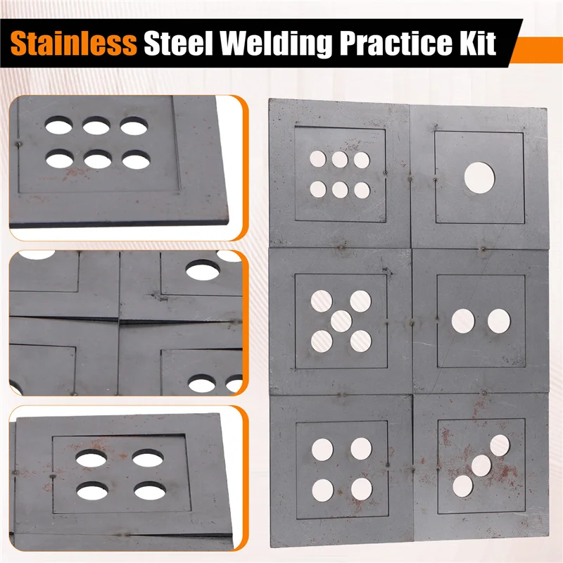 

Stainless Steel Welding Practice Kit, Cube Dice Welding Coupons Kit For Beginners Practice And Training-A79G