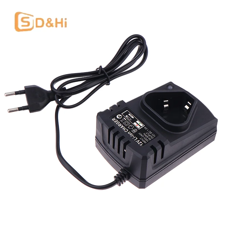 1pc Universal EU Li-ion Rechargeable Charger For 12V Electrical Lithium Drill Electrical Wrench Power Tool Battery Charger Part