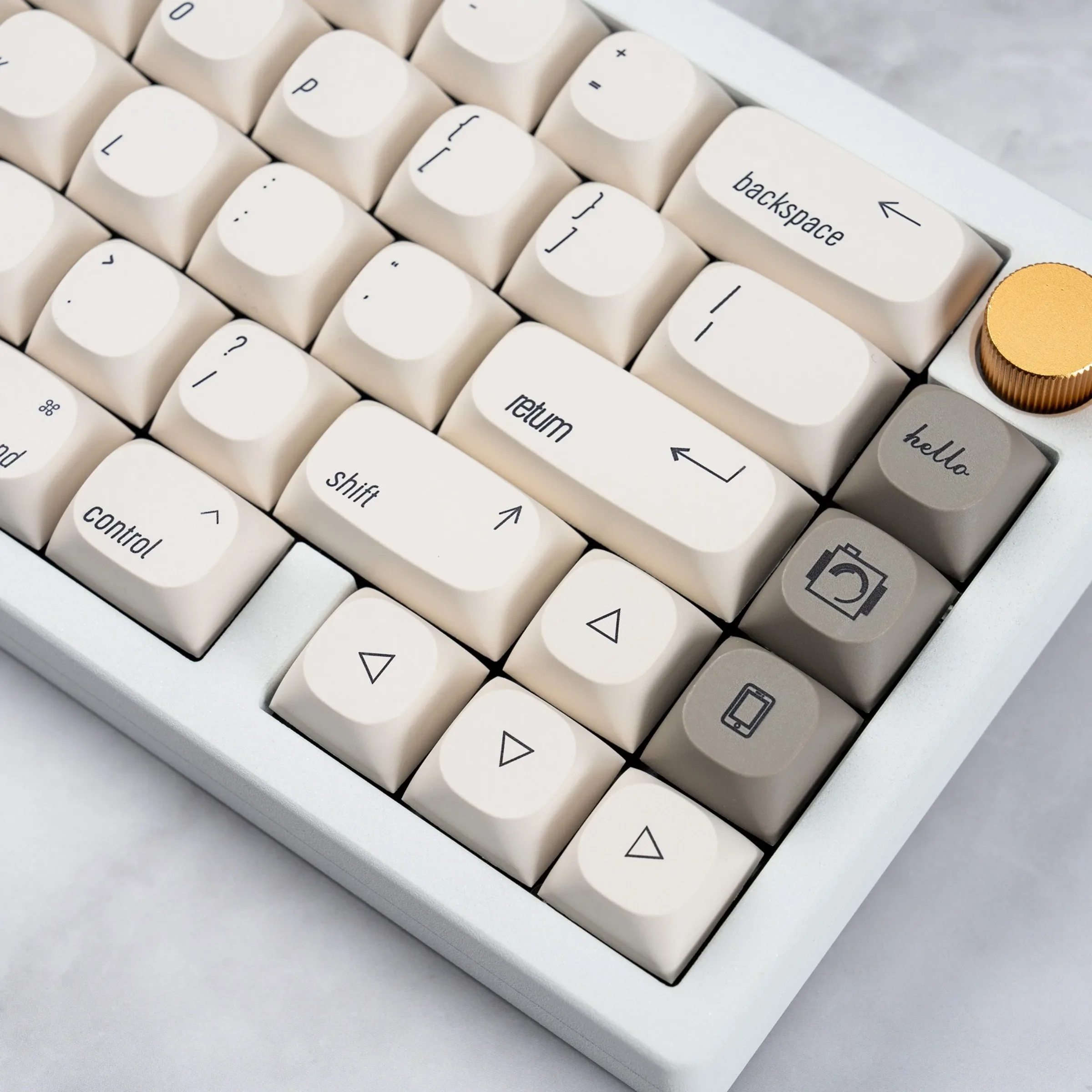 Juego de teclas con tema de estilo minimalista MAC, tapa de tecla de sublimación personalizada PBT, perfil MA, Teclado mecánico para juegos, regalo