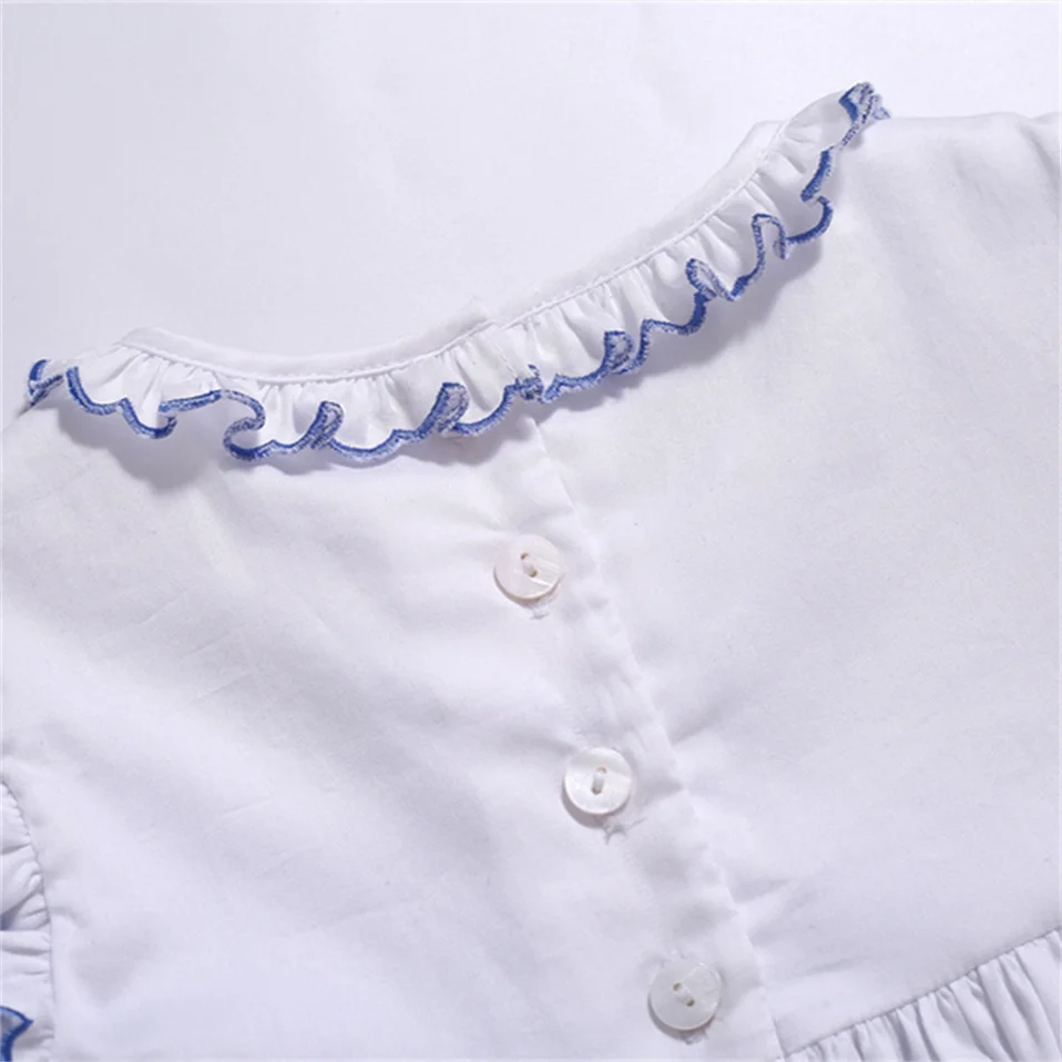 Pettigirl  Hand Made Smocked Dresses Double Ruffles Sleeveless Designer Baby Girl Smocked Party Clothes