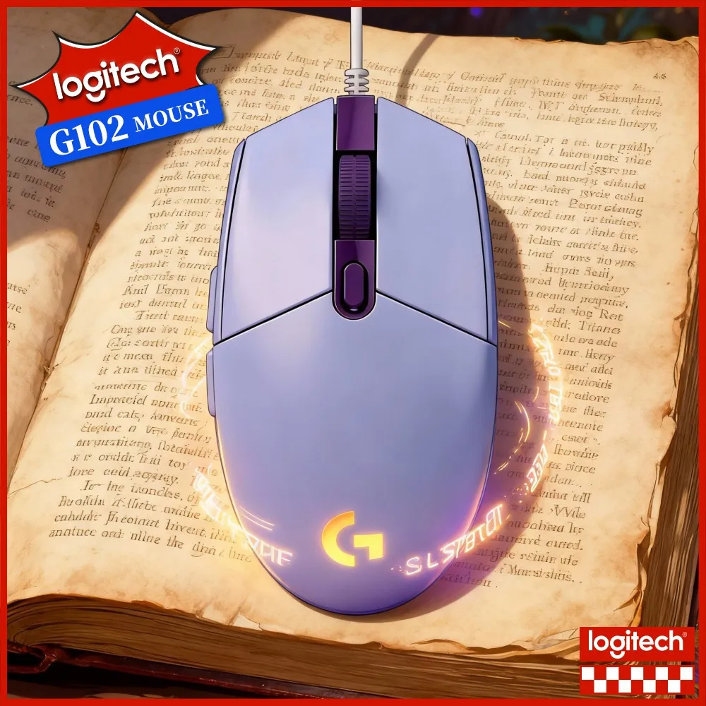 Logitech G102 Wired Gaming Mouse,Balanced Weight Design,Suitable For Fast Moving FPS And Stable Control RTS Games
