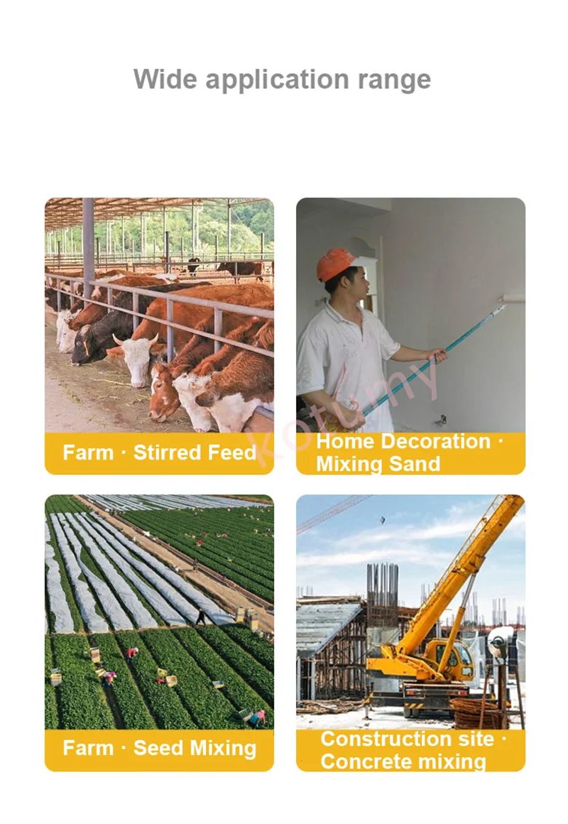 220V Small Concrete Blender Industry Soil Sandstone Feed Mortar Farm Decoration Construction Site Mixing Equipment view 4
