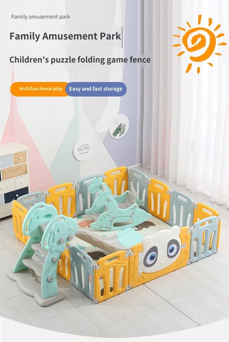 Baby Fence Toddler Children Crawling Mat Baby Game Baby Safety Fence Kids Play House Indoor Toys Baby Playpen Play Yard