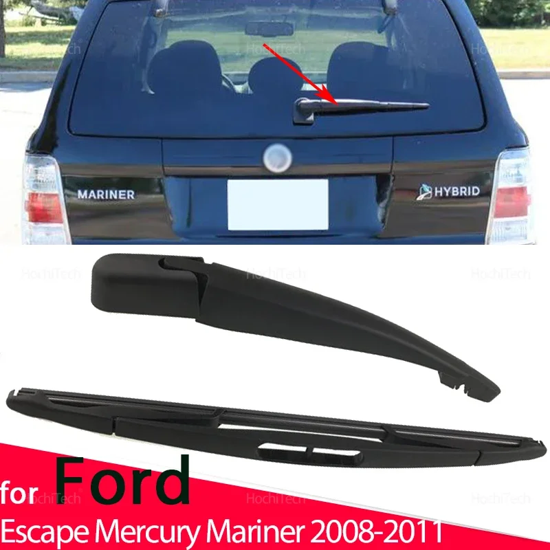 Für Ford Escape Mercury Mariner 2008 2009 2010 2011 8L8Z17526-C Auto Heckscheibenwischer Arm und Wischerblatt Set Schwarz Ersatz