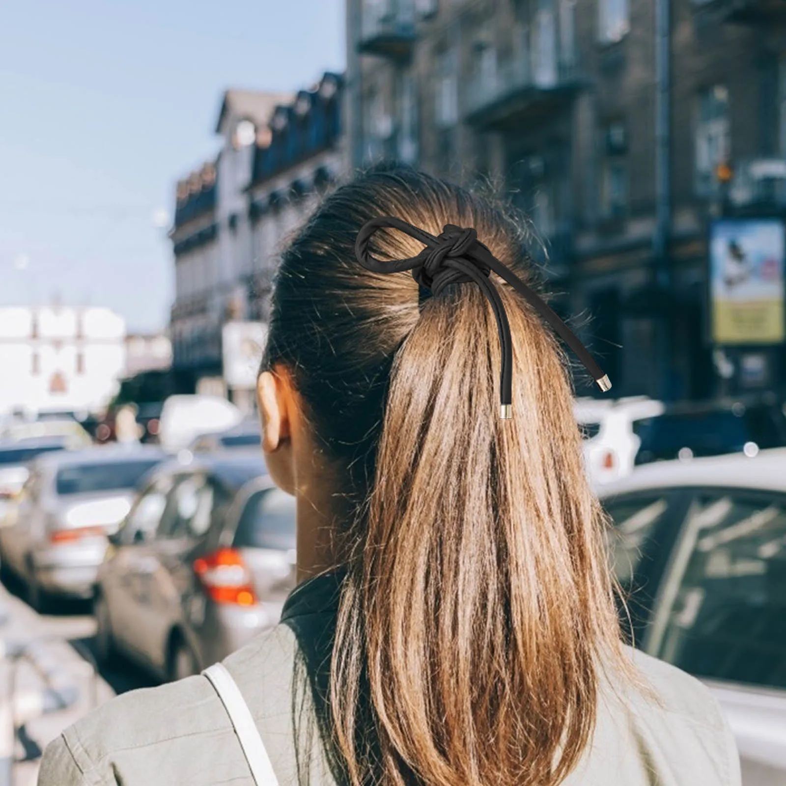 بو قابل للتعديل ذيل حصان التفاف للنساء السلكية التعادل الكفة الإبداعية إكسسوارات الشعر السلكية ذيل حصان حامل العصابات الشعر