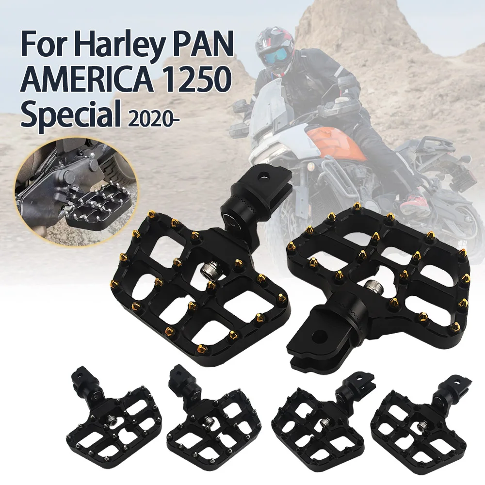 

Motorcycle Front Foot Controls Adjustable Foot Pegs Rotatable Foot Rest Footpegs For Pan America 1250 RA1250 R1250S 2020-2023