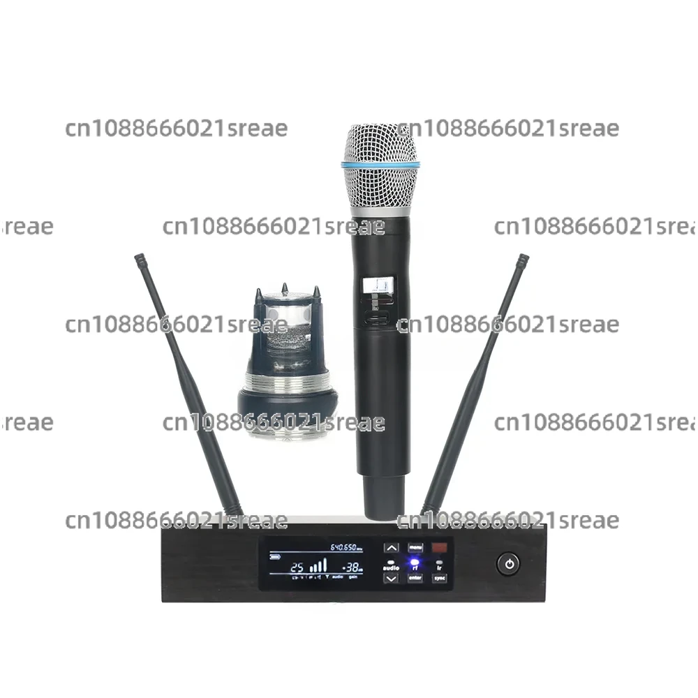 QLXD4 BETA58A BETA87A KSM9 Uhf Wireless Handheld Karaoke Microphone Professional Metal Wireless Systems