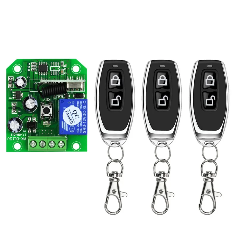 Universal  DC12V wireless remote control switch   receiver transmitter   lighting lamp delay time Stair corridor light