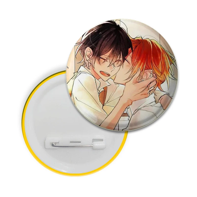 32/44/58mm Anime Brooch Manga SASAKI  MIYANO Cosplay Round Brooches on Backpack Clothes Enamel Pins Cartoon Badges