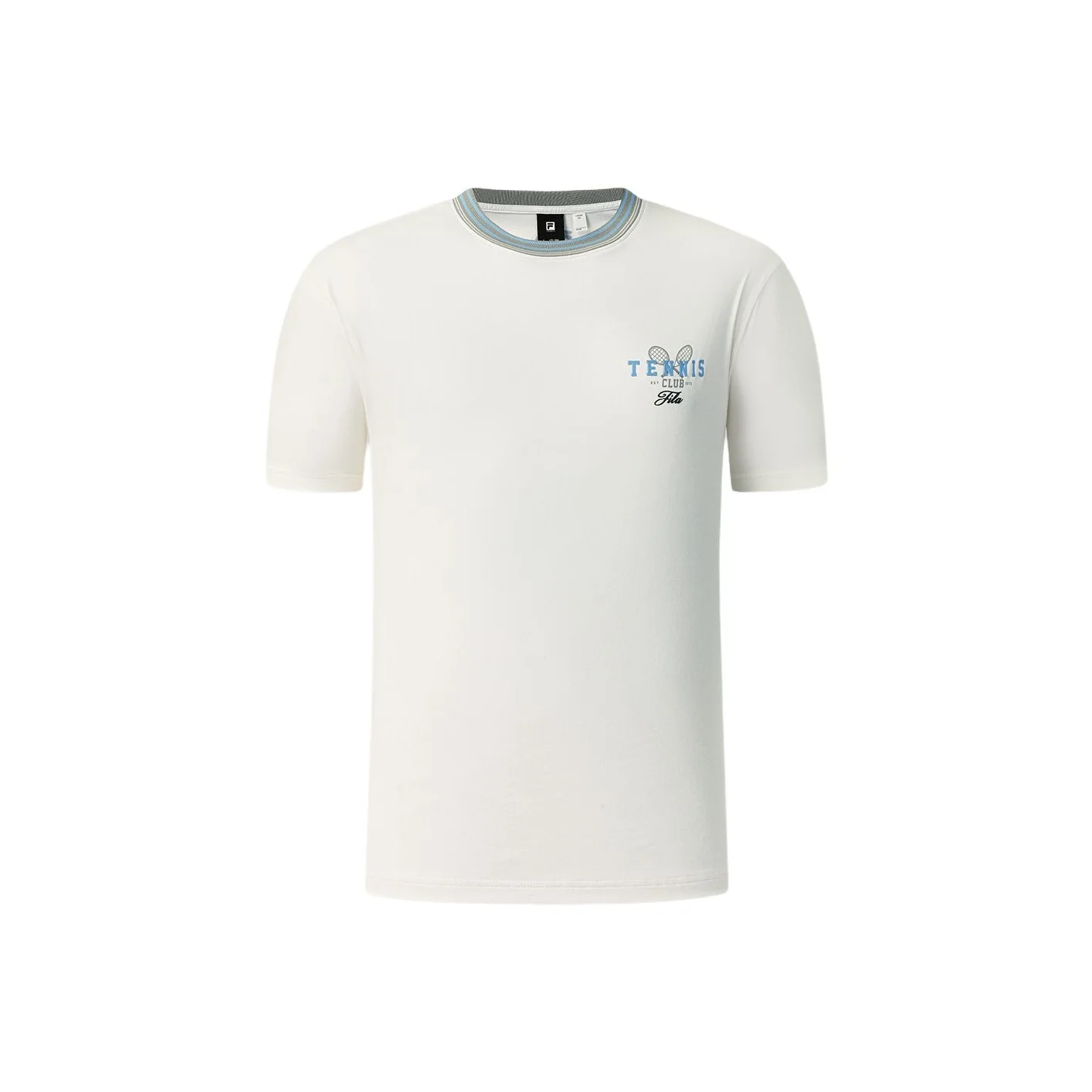 FILA Tennis Tops Men's Cloud White Crew Neck Moderate A11M623158F-WT