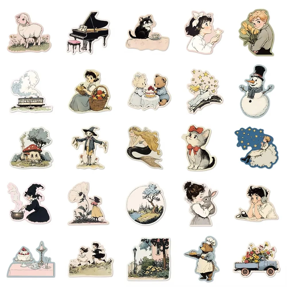 50 قطعة مانغا العالم البطريق الكتابة على الجدران ملصقات الأمتعة باد الكمبيوتر الغيتار لاعب دفتر الأستاذ ملصقات صناعة يدوية الدفء شفاء هدية