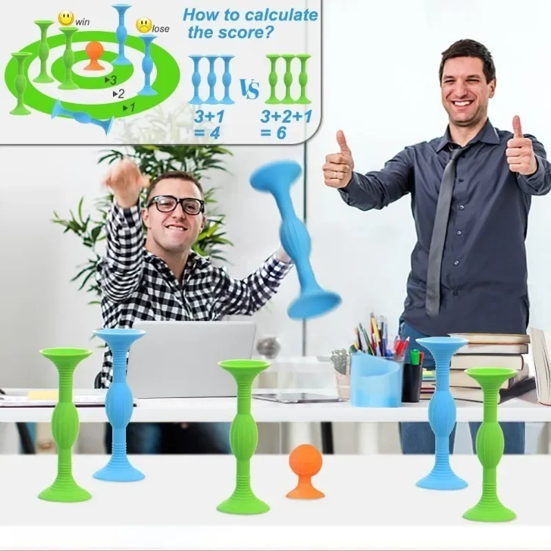 7/11pcs Darts Sucker Game Set Indoor Outdoor Soft Suction Cup Throwing Drinking Game Parties Competition Bath Toys for Kids