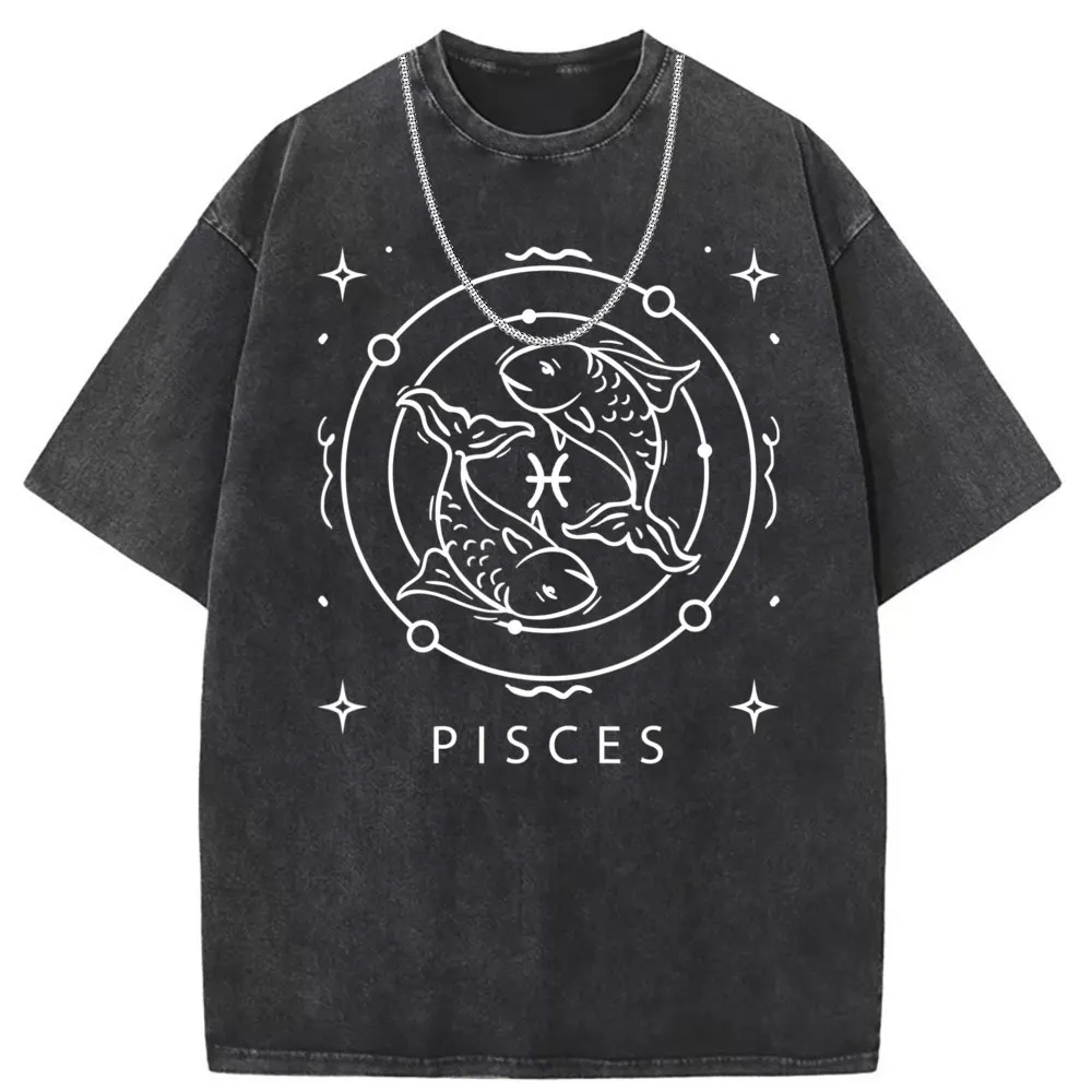 Pisces Zodiac Sign New For Astrology Birthday Month Pisces T Shirt For Women Tight Sweatshirts Printed On Brand Long Sleeve