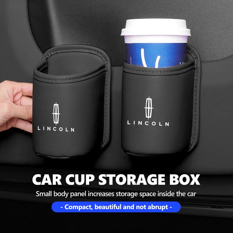 Car Storage Box Cup Holder Hang Beverage Rack Multifunctional For Lincoln Mondeo MKZ MKX Aviator Navigator Continental Corsair view 2