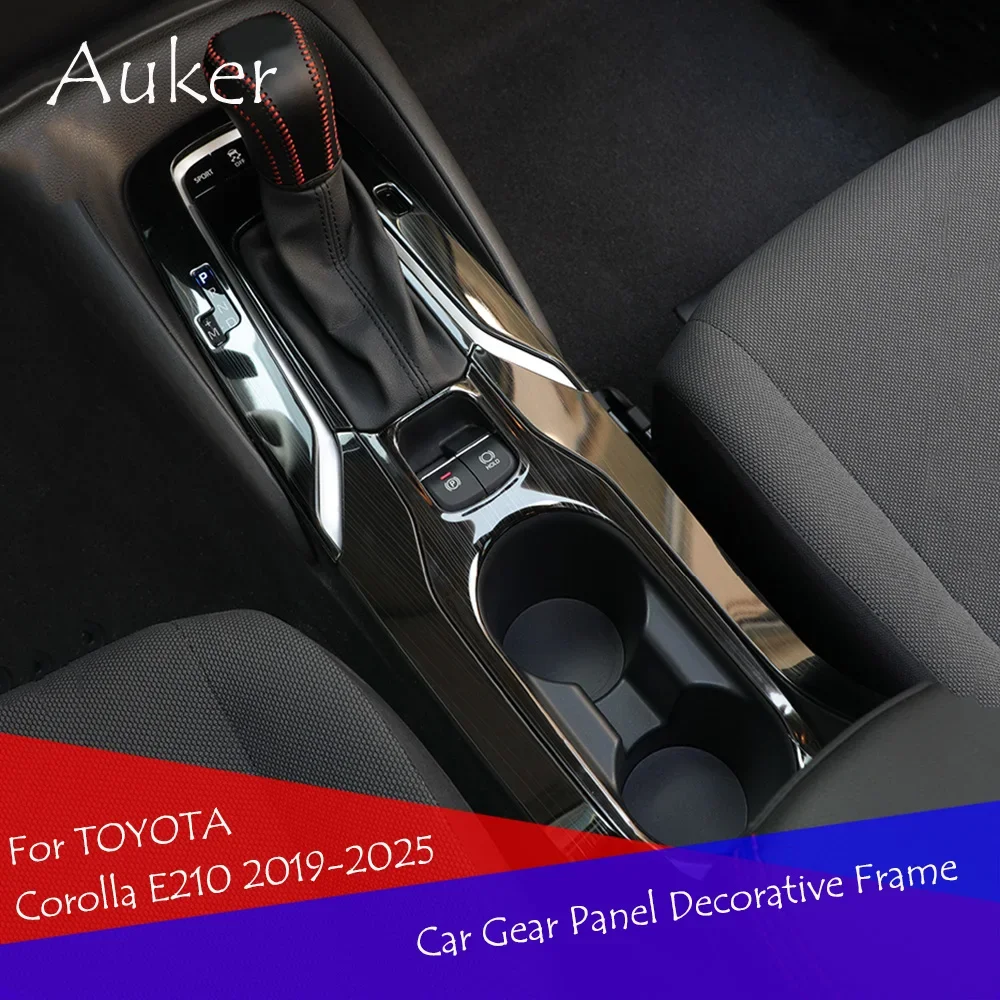 For Toyota Corolla/Levin 2019-2024 E210 12th Car Console Gearbox Gear Shift Panel Trim Frame Cover Sticker Strips Garnish