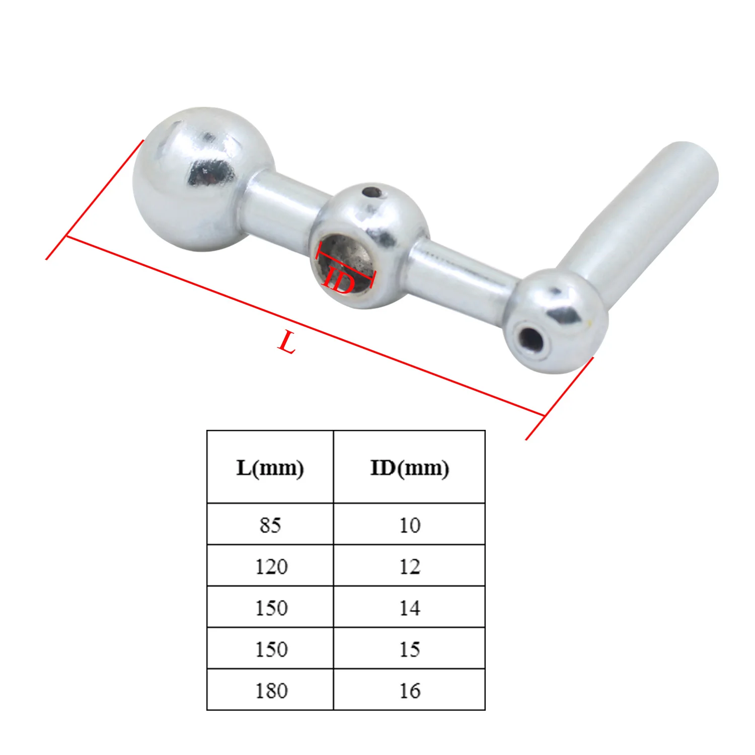 1PC Milling machine three ball single handle Three Ball Metal Crank Handle for Milling Machine Parts/Handle replacement part