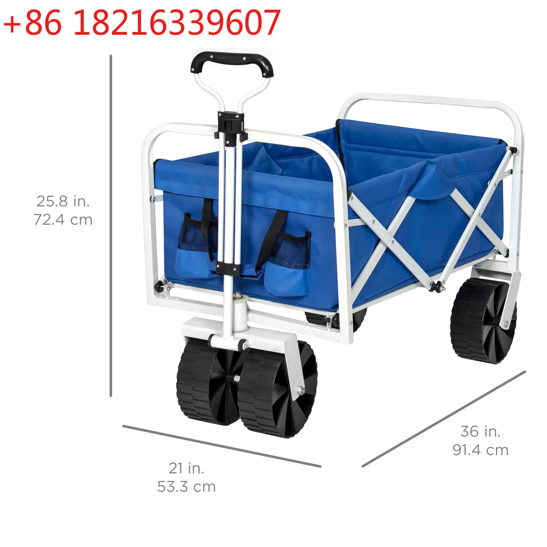 TAO Folding cloth pocket cart four-way campground trailer fishing barbecue trolley beach