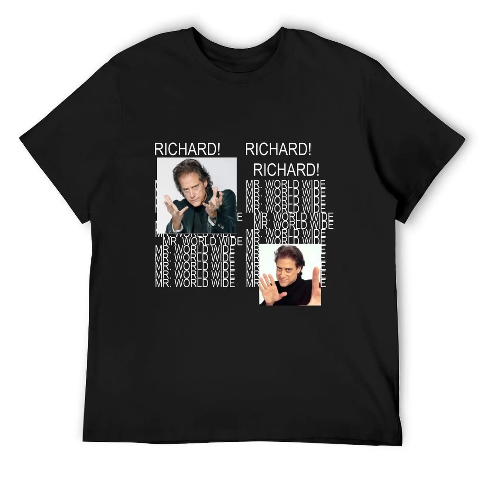 

Richard Lewis IS MR WORLD WIDE T-Shirt anime clothes cheap stuff sublime heavyweights shirts men graphic