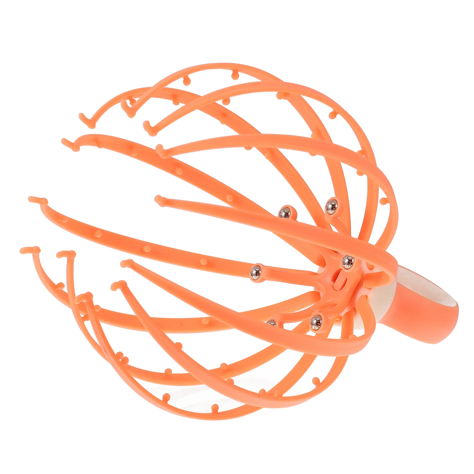 

1pc Head Massager Plastic Claw Style Steel Bead Scalp Massage Tool For Family Travel Outdoor Spa Care Octopus Claw Handheld
