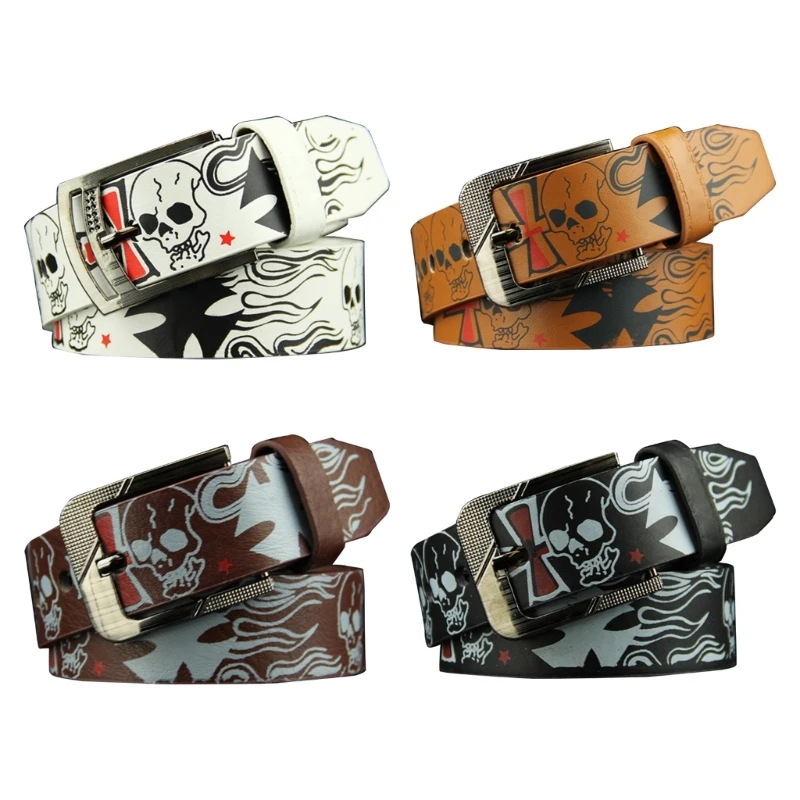 Pin Buckle Belt Aesthetic Men Punk Belt Teenager Jeans Belt Clothing Accessories