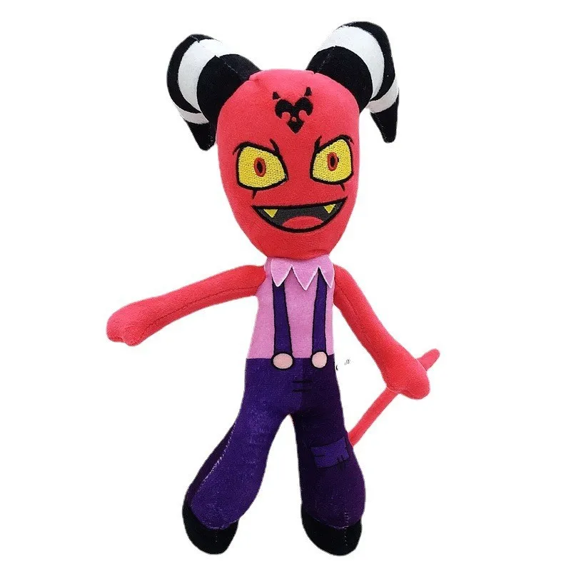 New Alastor Plush Adam Hazbined Cos Hotels Soft Stuffed Costume Cute Plushie Figure Hells For Children Kids Christmas Gift