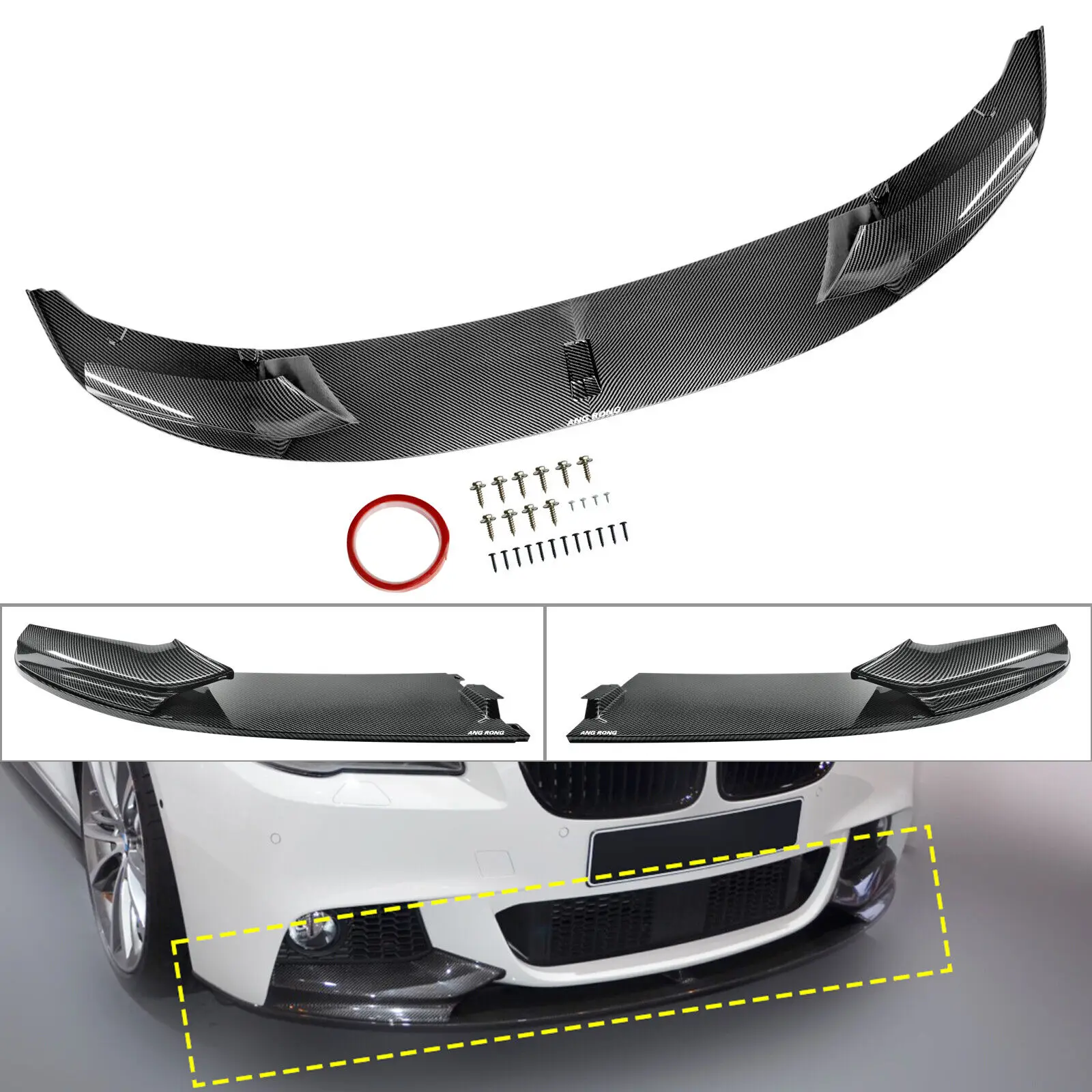 

M Sport Performance Front Diffuser Splitter Lip Carbon Look For BMW 5 Series F10
