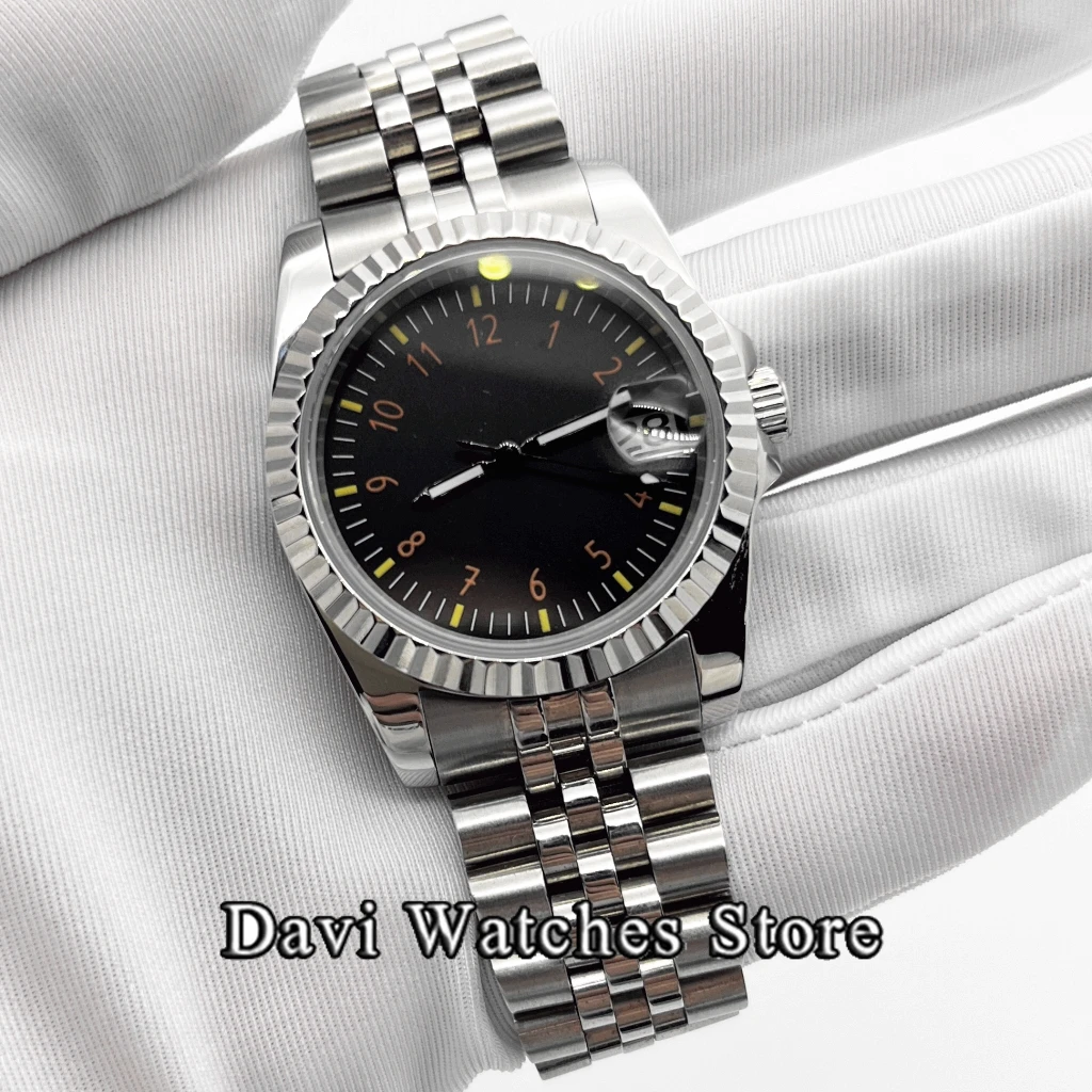 

NH35 36mm/39mm Silver Case Stainless Steel Bracelet Sapphire Crystal Men's Watch NH35 Automatic Movement Men's Business