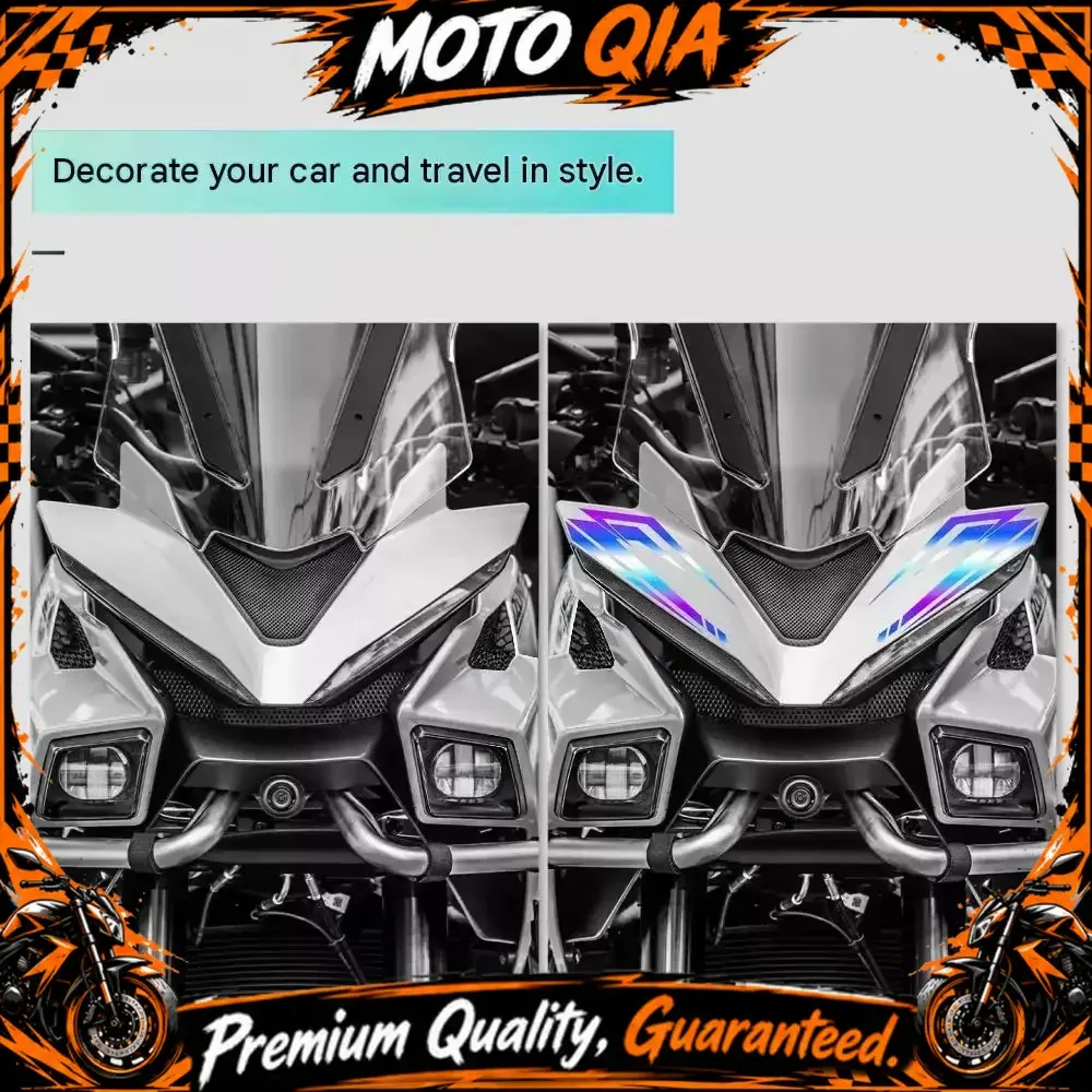 【High Quality​】Waterproof decorative decal/sticker accessory for the front of the 2026 Zontes 703T motorcycle.