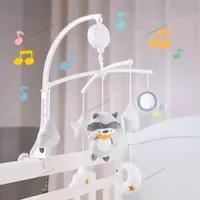 1 Piece Baby Rattles Crib Toddler Toys Holder Rotating Mobile Bed Bell Musical Box Newborn Infant Baby Toys Rattles Bracket