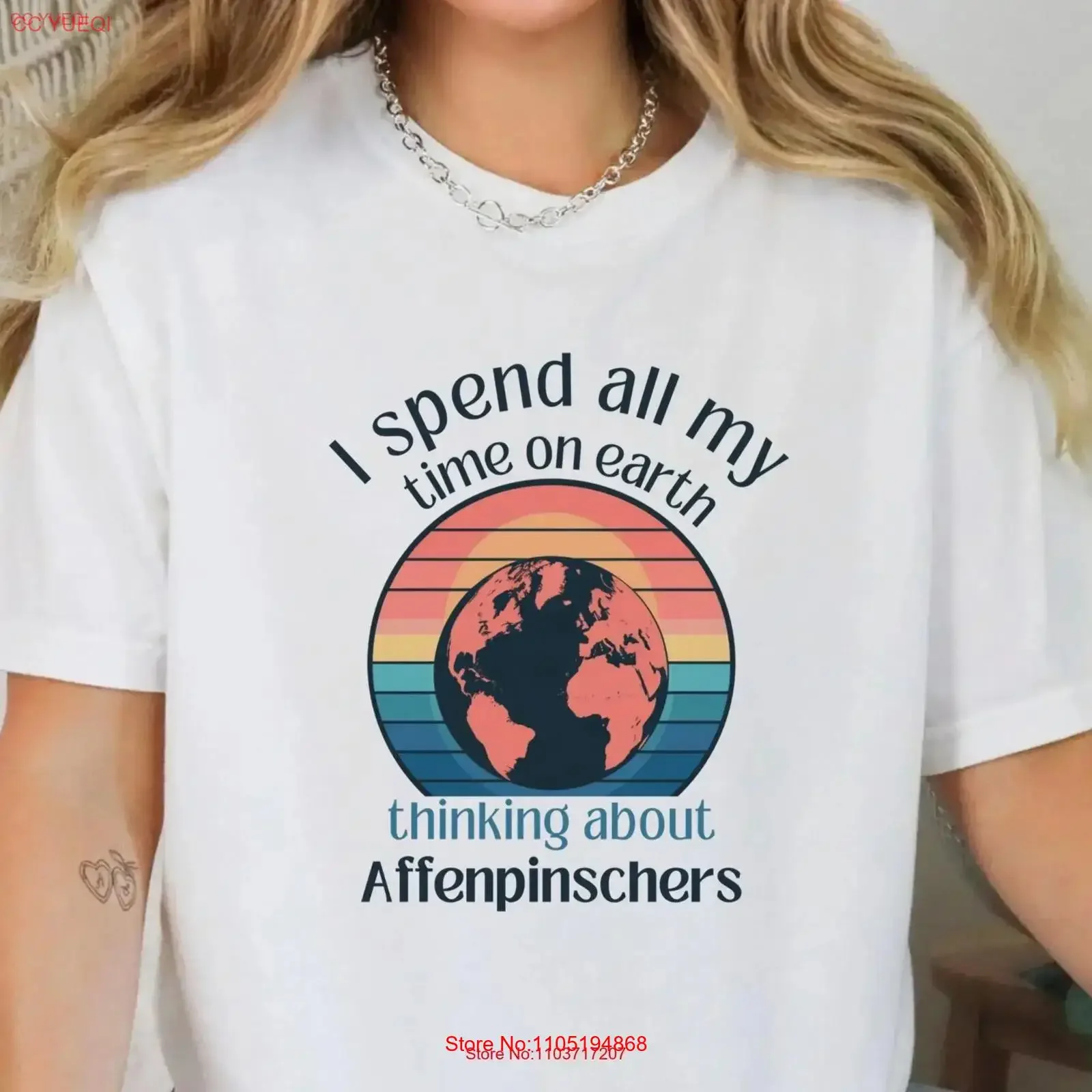 Affenpinschers GifT T Shirt Dog Ideas For New Puppy Owner Matching Clinic Staff Funny Pet Top Retro Parent S1 vintage Washed