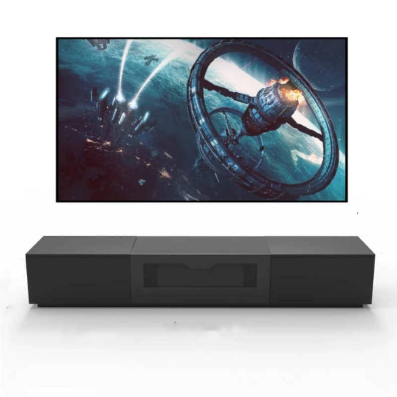 

Projection smart TV cabinet, invisible electric lift laser TV integrated cabinet