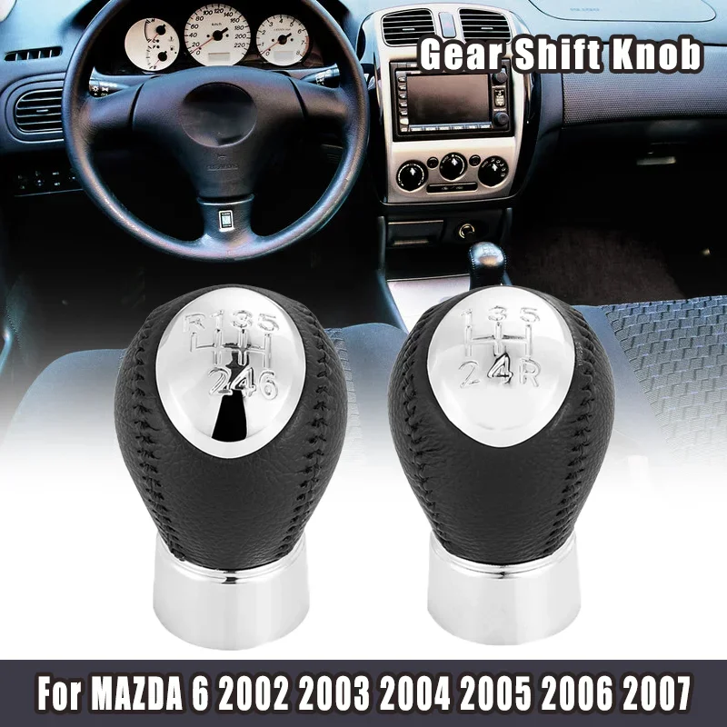 

New Product 5/6 Speed Manual Transmission Car Accessories Gear Shift Knob For MAZDA 6 2002 2003 2004 2005 2006 2007 Car Styling
