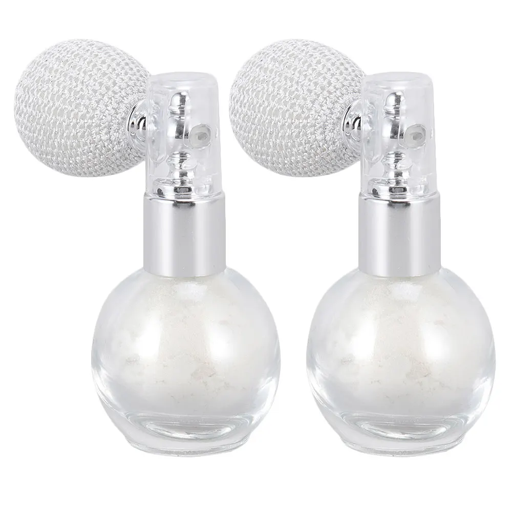 

2pcs Body Powder Spray Glitter Sprayer Highlight Plastic Bottle Sparkle Hair Shimmer Effect Woman Gift Birthday Christmas