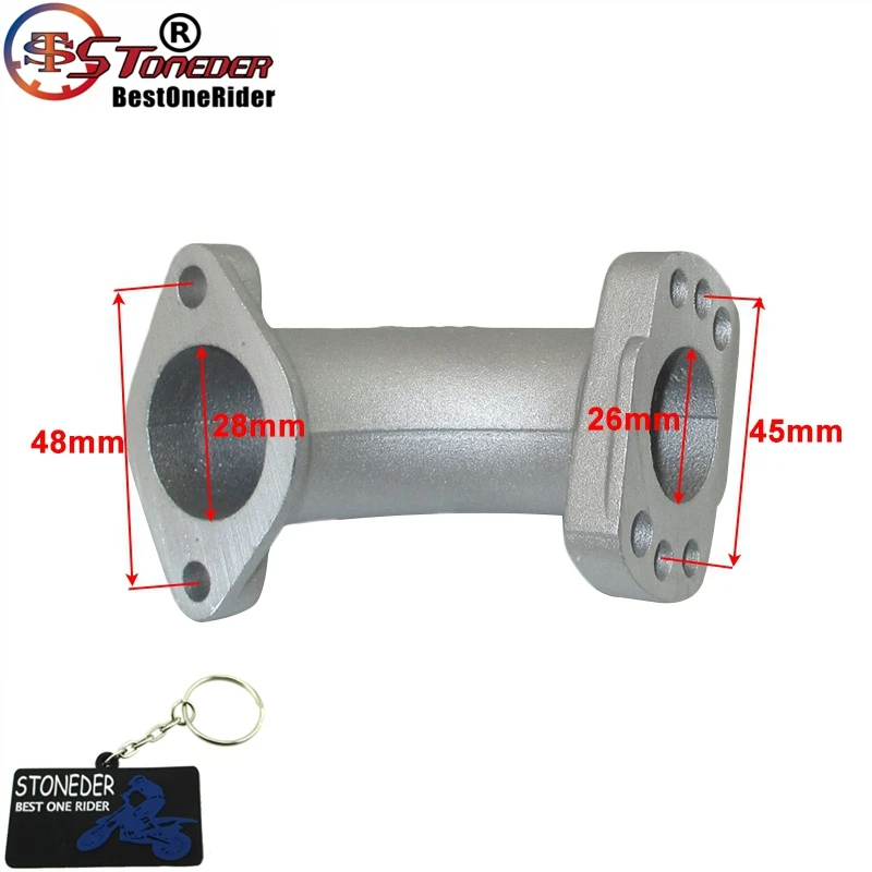 STONEDER PE 24 26 28 VM24 VM26 colector de carburador entrada de tubo para 150cc 155cc 160cc YX Zongshen Motor Pit Bike