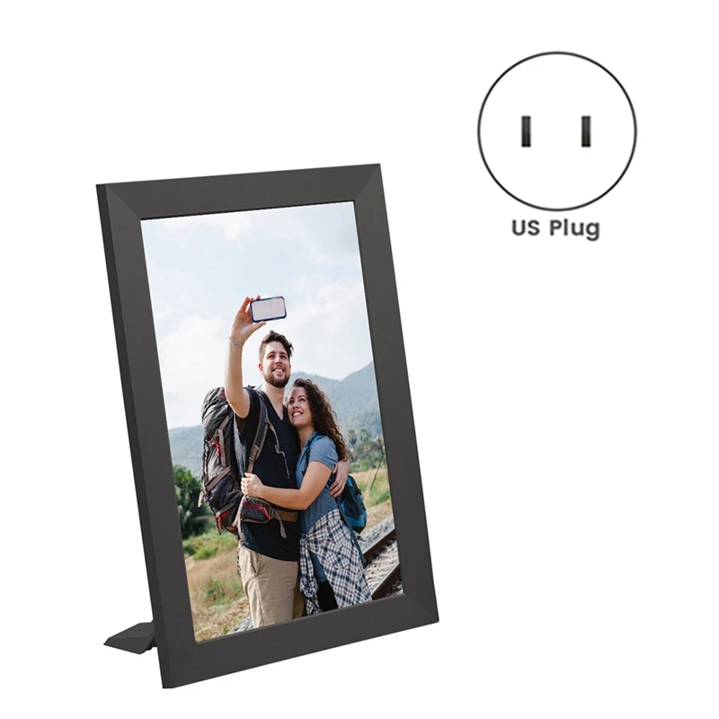 10.1In WiFi Digital Photo Frame with LED Light 1280x800 HD IPS LCD Touch Screen Electronic Picture Music Movie 32GB (US)-ABHG