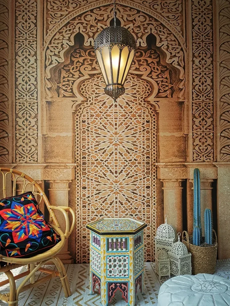 Characteristic design hot air balloon-like chandelier baroque engraving pattern ceiling light restaurant hotel villa art decor