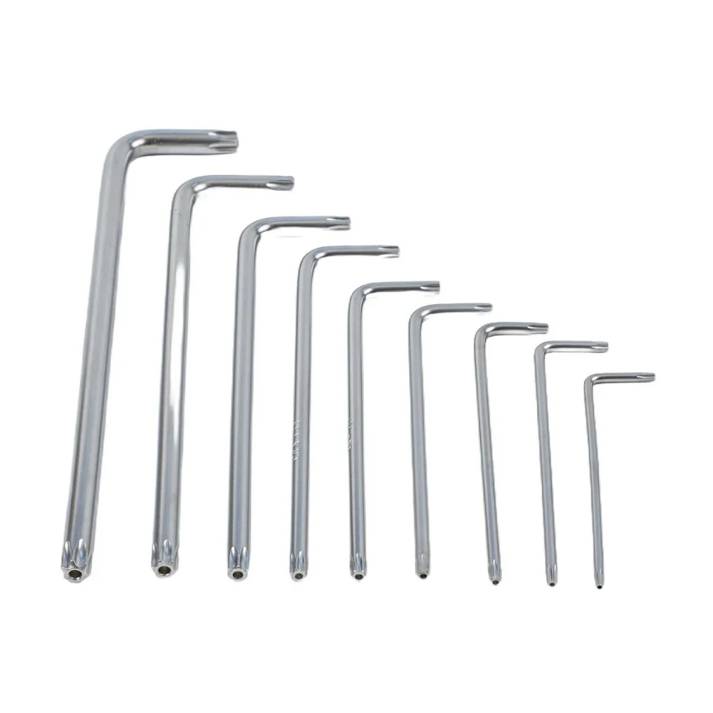 

9 шт., набор звездных ключей, двойной конец L-типа, звездочка, гаечный ключ для мотоцикла, домашний инструмент для ручного ремонта