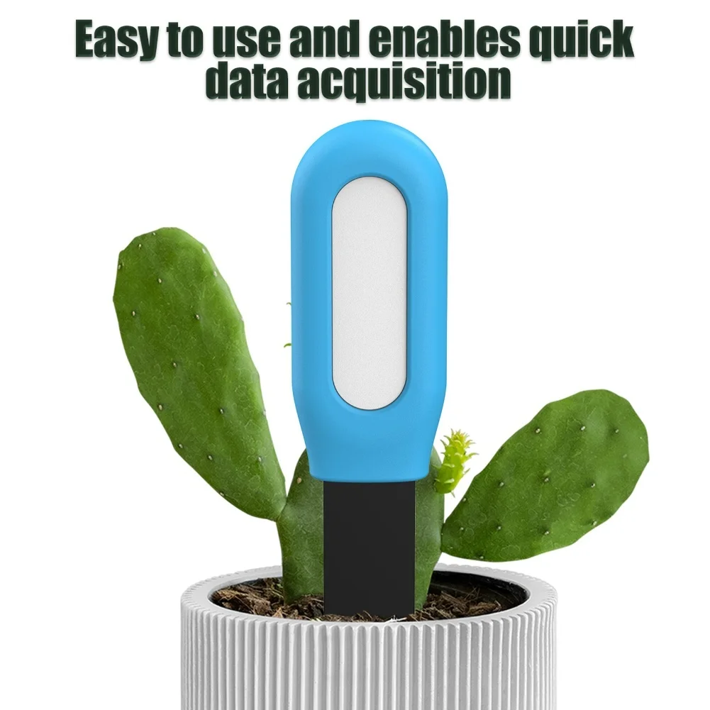 Soil Moisture and Temperature Meter for Plants Indoor Garden Soil Tester with Alarm for Water Level Monitoring