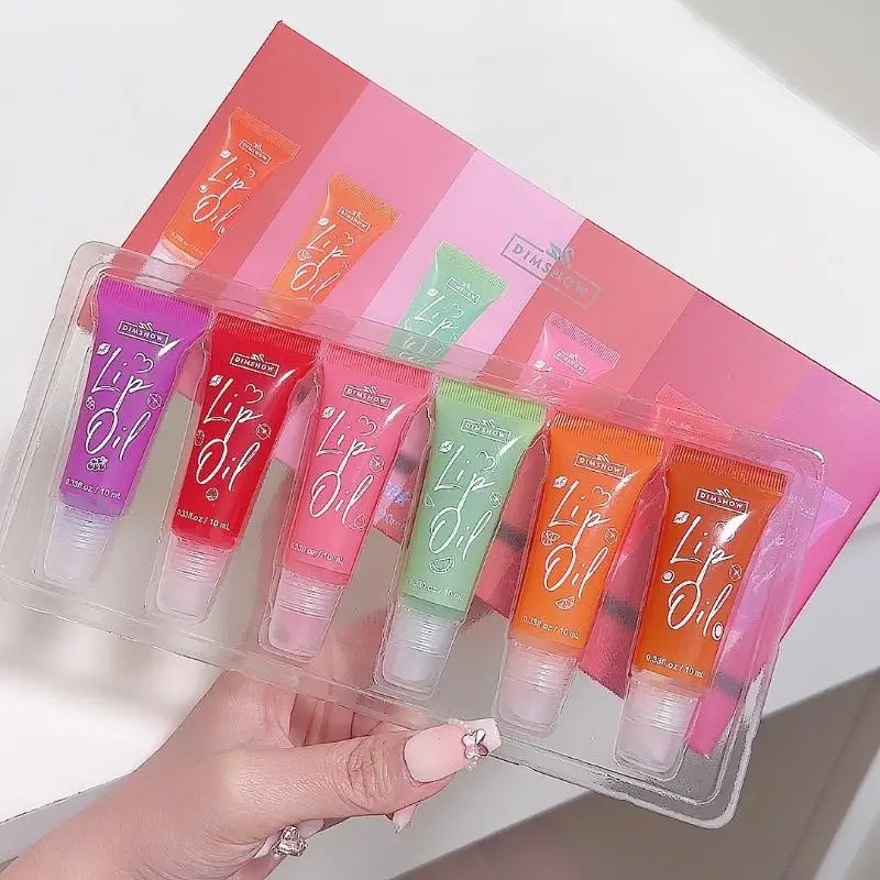 Fruity Flavor Watery Glossy Lip Gloss Clear Lip Gel Hydrating Moisturizing Lip Gloss Women Lips Makeup.