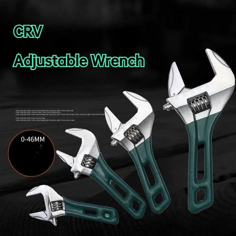 

0-46mm CRV Mini Movable Wrench Multi-function Short Handle Small Bathroom Adjustable Wrench Large Opening Universal Spanner
