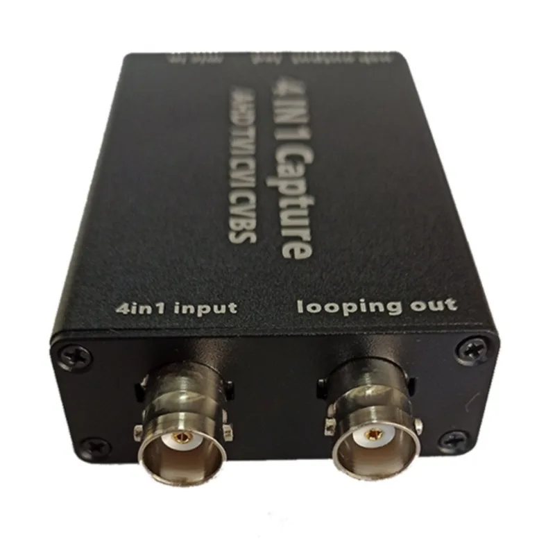 4 in 1 capture card, CVBS/TVI/CVI/AHD TO USB drive-free, high definition 1080P, multi-signal
