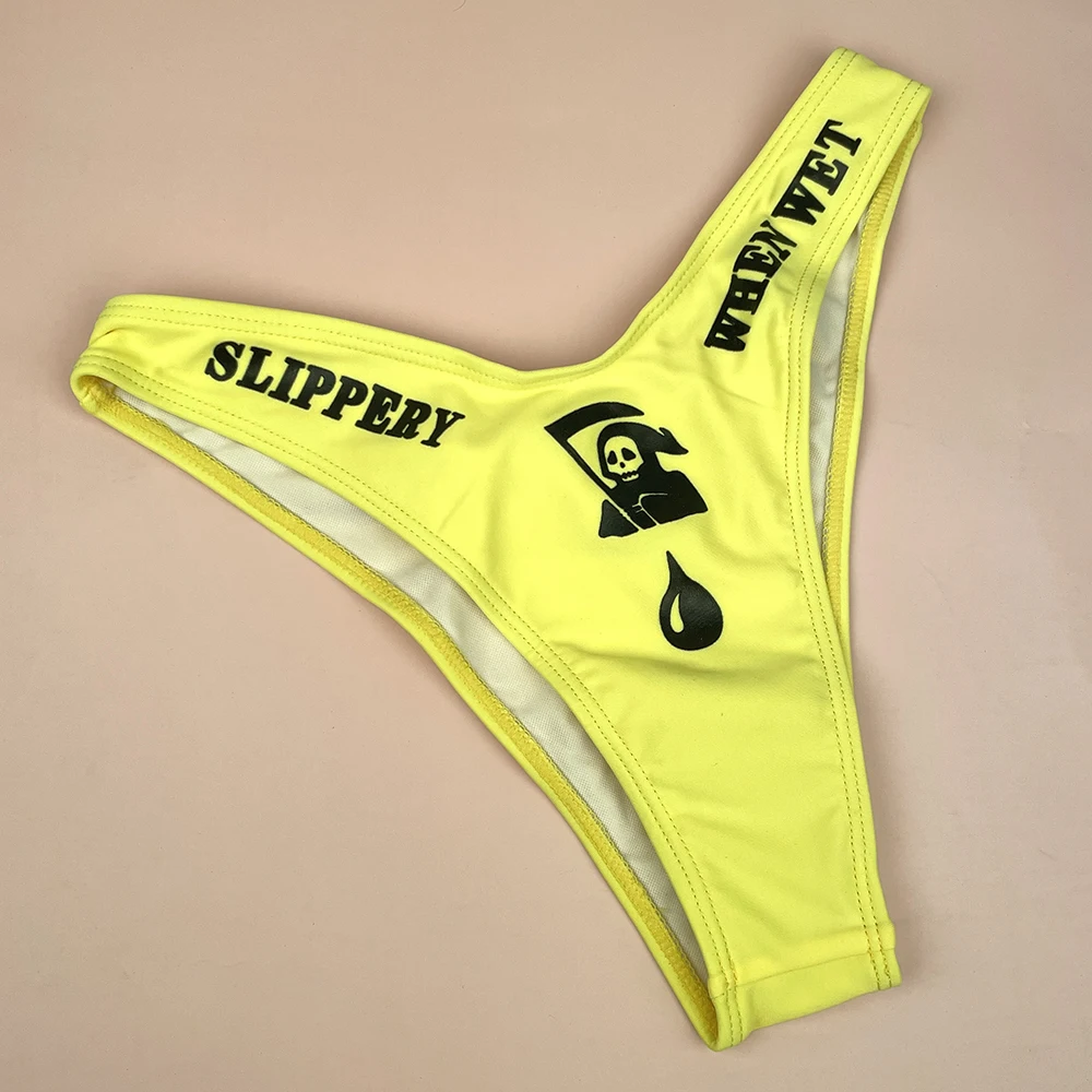 القوطية بيكيني 2025 النساء الهيكل العظمي صديرية دائرية الصدرية مثلث قيعان ملابس السباحة انقسام ثوب السباحة الملابس الداخلية Y2K البيكينيات ملابس السباحة