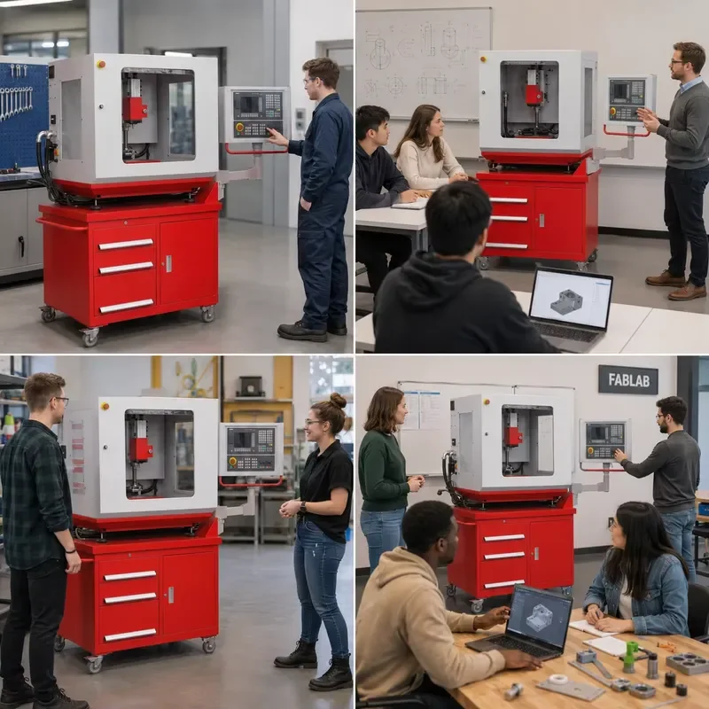 for SIEG Fa4 IKX1 CNC Milling Center 4 Tools ATC ISO20 Mini High Precision Numerical Control Milling Machine for School Lab