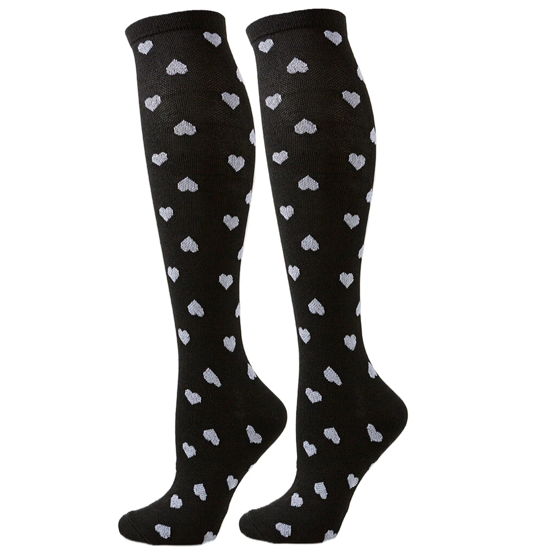 1/6Pairs الرجال النساء ركوب الدراجات الجري اليوغا الرياضة جوارب ضغط كرة القدم الرياضية كرة السلة الرجبي المشي لمسافات طويلة التنس سكيت