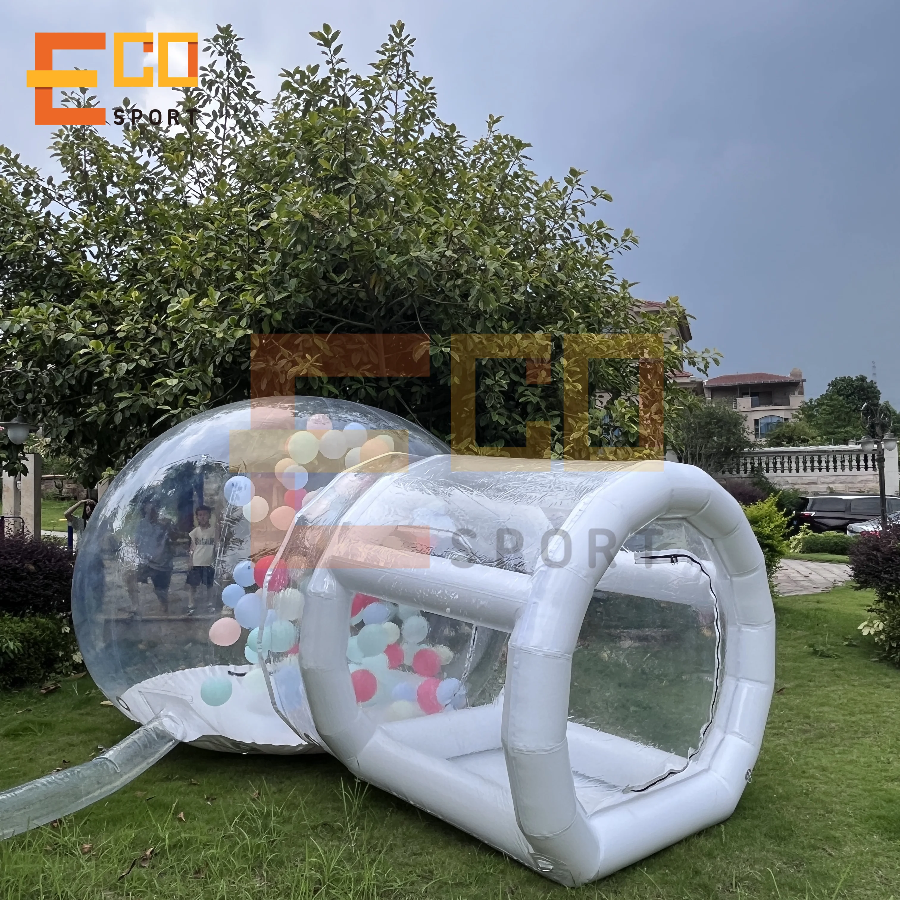 Commercial Grade PVC Inflatable White Bubble House Modern Bubble House Air Balloon Bubble Tent for Party/Event/Wedding for sale