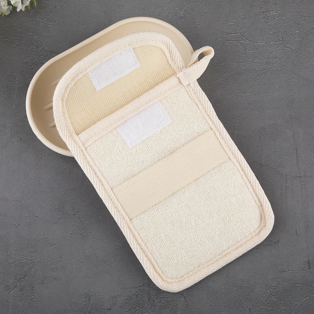 2 Pcs Multifunction Soap Bag Travel Container Cotton Linen Kit Bags for Homemade