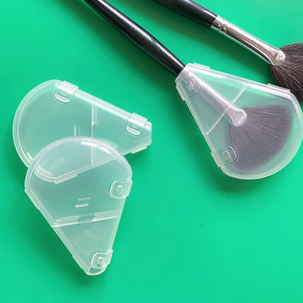 

6 Pcs Small Protector Makeup Cap White Durable Holder Makeup Highlighter Brush Cover Brush Accessory Plastic Accessories
