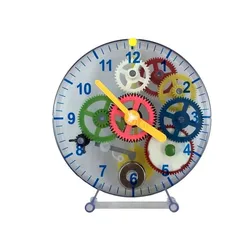 Self installation, DIY assembly, winding clock model, puzzle toy, clock, mechanical gear