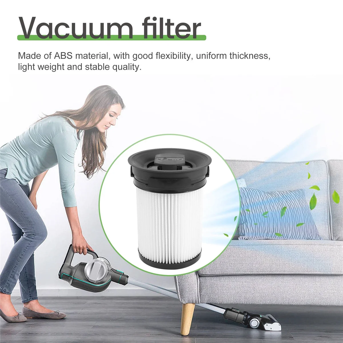 แผ่นกรอง HEPA สำหรับเครื่องดูดฝุ่น Miele triflex HX1 FSF 1ชิ้น