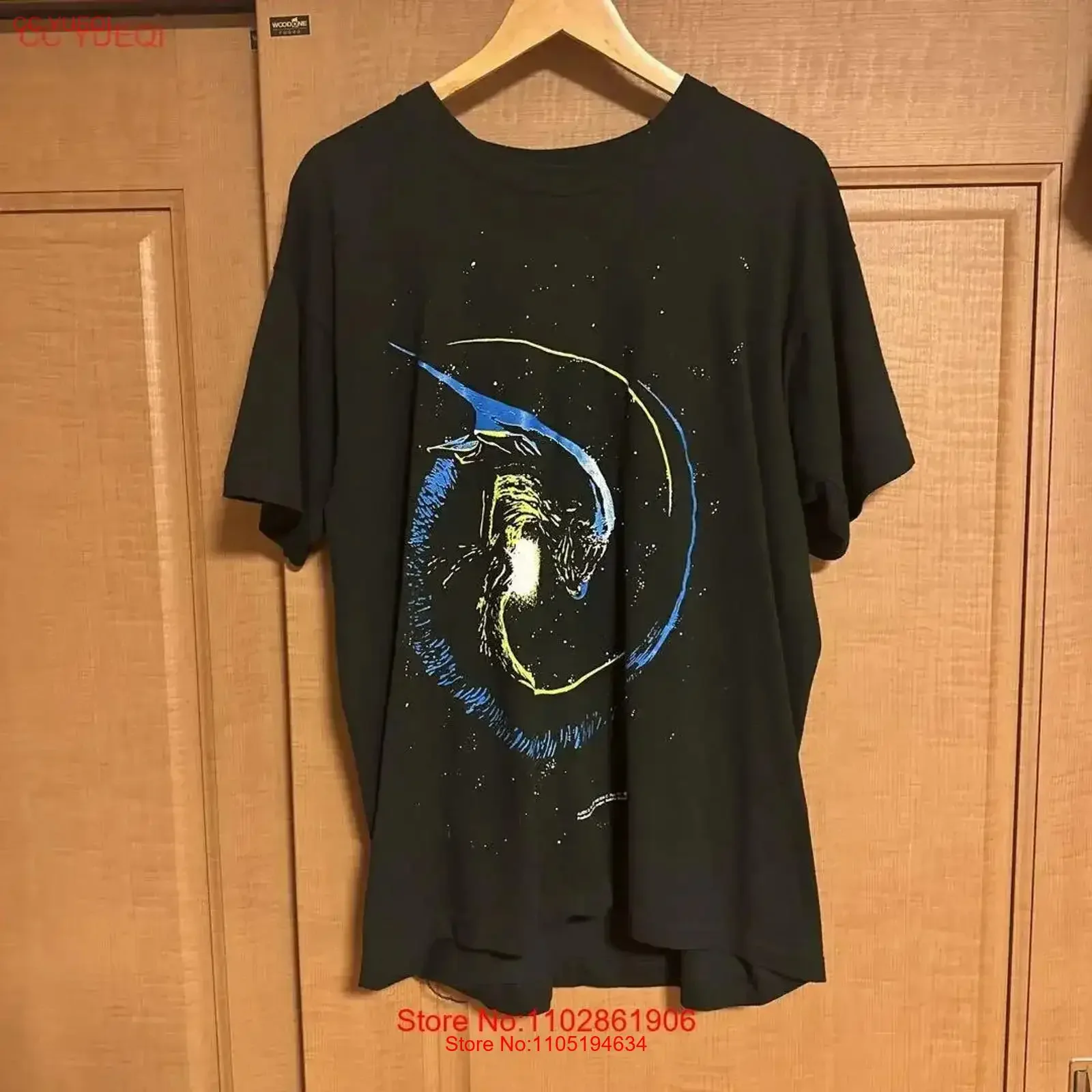 

90s ALIEN 3 comics T Shirt XL vintage Washed Versatile Slightly homme Stretched streetwear fashion Soft Comfortable Stylish